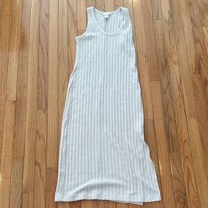 H&M Ribbed Maxi Dress - Light Gray
